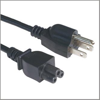 China UL approved power supply cord, North American cord set with IEC320 C5 female connector for sale