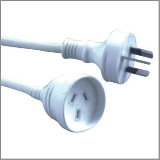 China Australian approved 10Amp extension leads, SAA Power Cables with 10A plugs for sale