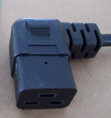 China Right angled C19 power cord plug for sale