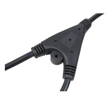 China Power cords with Y shape connector, splitter power cable for sale