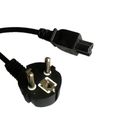 China European power cord with C5 connector, AC adapter input cord for sale