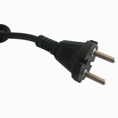 China European 16A 2 Pin Power Cord Plug CEE 7/17, VDE Approved Power Cables for sale