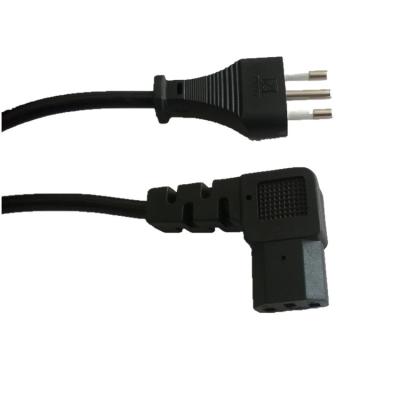 China Italian power supply cord with angled C13 for sale