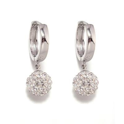 China Trendy Jewelry Ball Stud Earrings Zircon Stud Earrings Ladies Jewelry Fashion Jewelery for sale