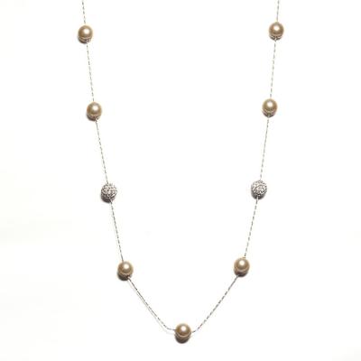 China FASHION Fashion Jewelry Necklace Pearl Zircon Stone Glass Necklaces for sale