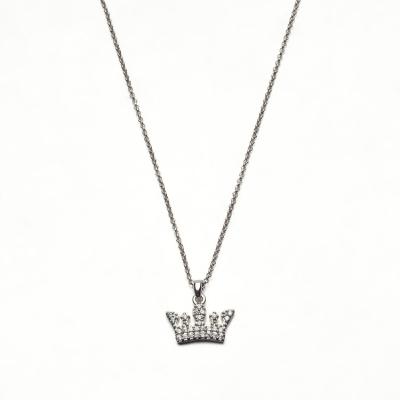 China FASHION Fashion Jewelry Necklace Zircon Necklace Crown Pendant Necklace for sale