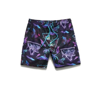 China Factory direct antibacterial men swim shorts summer wholesale custom printed mens trunks beach shorts with pockets for sale