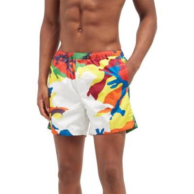 China Anti-wrinkle 2021 Summer New Beach Shorts Men's Printed Quick Dry Swimwear Short Swimwear With Pocket Swimming Shorts for sale