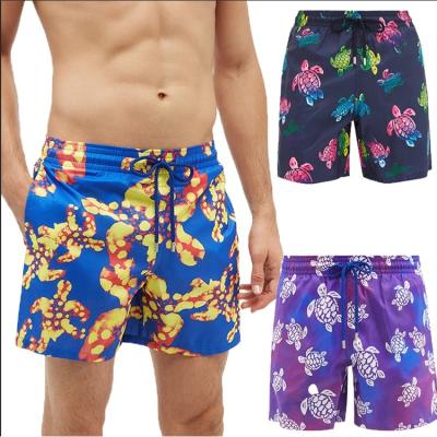 China Anti-Wrinkle Custom Logo High Quality Polyester Sublimation Prints Summer Summer Boardshorts Beach Quick Dry Shorts For Men for sale