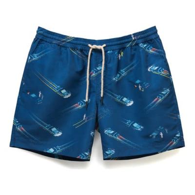 China Anti-wrinkle new fashion custom logo summer swim trunks beach high quality quick dry shorts for men swimming for sale