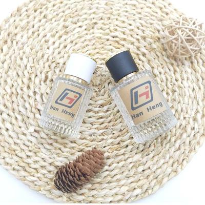 China Wholesale Customization Crimp Color Refillable Perfume Bottle Packaging 30ml 50ml 100ml Luxury Custom Clear Perfume Spray Glass Bottle for sale