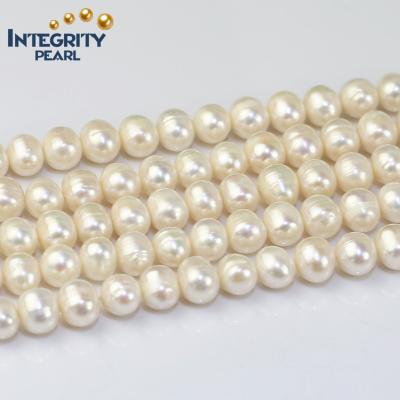 China Freshwater Pearl 10-11mm A Grade Potato Pearl Wholesale Price Cheap River Cultured Jewelry Pearls Pearl Stone Rings for sale