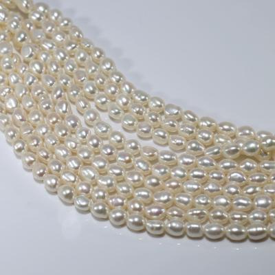 China Freshwater Cultured Freshwater Pearl 8-9mm Grade 3A Genuine Nugget Shape Flat Pearl Beads for sale