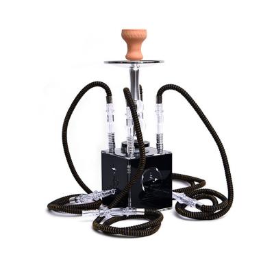 China Modern Simple Modern Simple Wolf Road Acrylic Shisha With Portable Aluminum Led Light for sale