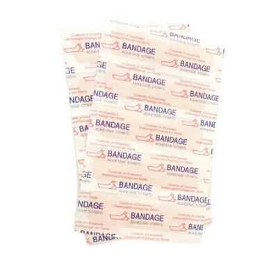 China Good Breathability First Aid Adhesive Bandage Plasters Skin Color Adhesive Wrapped Bandage Tape First Aid Plasters for sale