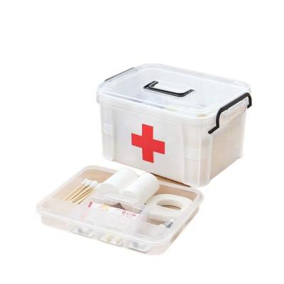 China Sustainable Household Hand Held Portable Plastic Pharmacy Box for sale