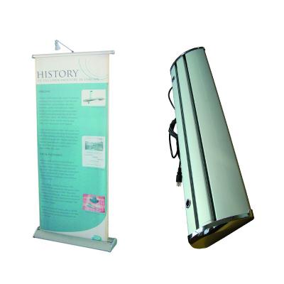 China Advertising Display Banner Stand High Quality Electronic Scrolling Roll Up Banner Stand for sale