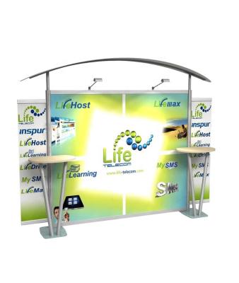 China Floor Standing Modular Display Exhibition Booth Backdrop Rack 10x10 Trade Show Display for sale