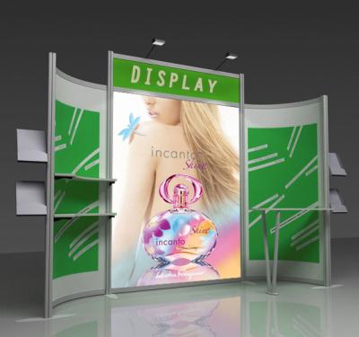 China Floor Custom Aluminum Foldable Display 3x3 Stand Modular Standing Exhibition Booth for sale