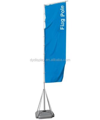 China Customized FLYING Beach Outdoor Flag Pole Stands Retractable Banner Stand for sale