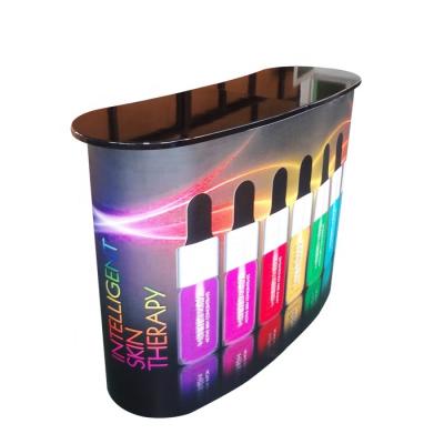 China Folding Aluminum High Quality Pop Advertising Promotion Counter Display Stand for sale