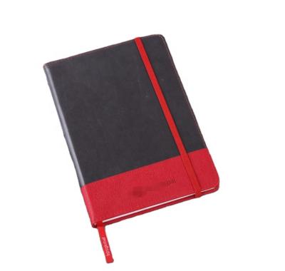 China PU Leather Promotion Custom Design School Writing Notebook With Elastic Strap Band Page Notebook for sale