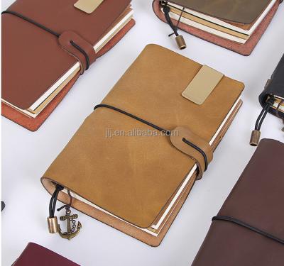 China Crazy Leather Hardcover Notebook Handmade Horse Hand Horse Notebook for sale