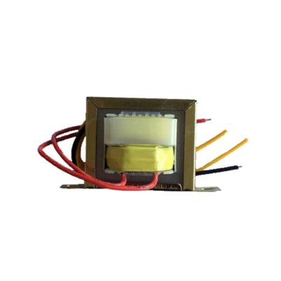 China Industrial Application Open Frame 5-Wire Mount E-I Power Transformer AC 220V 12Vx2 Vertical Core for sale