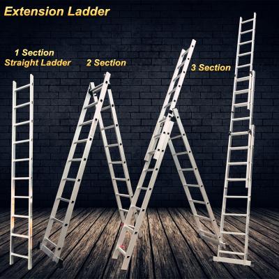 China High Quality Aluminum Attic Ladder Portable Folding Ladders DX-E307 Folding Rope Extending Safety Step Ladder Mobile Step Ladder for sale