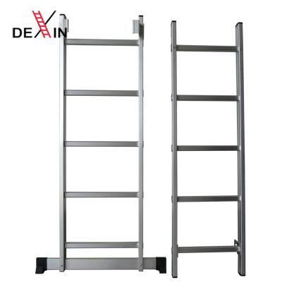 China DX-4270 Folding Ladders, 7M Safety Portable Twin-Steps Folding Ladders Step Combination H Aluminum Leaning Ladders TUV Certified for sale