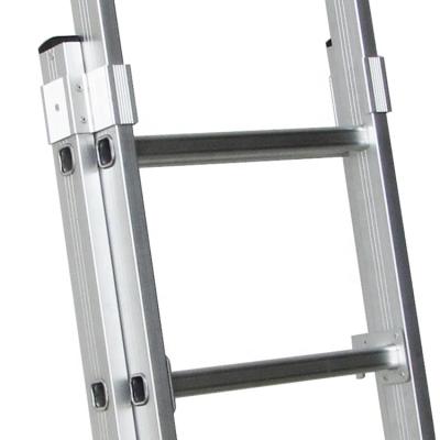 China Folding Ladders DX-4299, 10m Safety Portable Folding Twin-Steps Aluminum Outdoor Combination Folding Leaning Ladders Extension Combination TUV Certified for sale