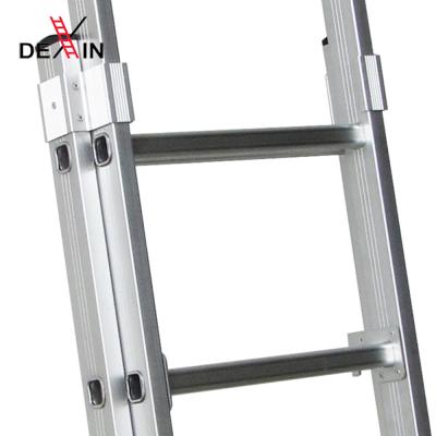 China DX-4240 Folding Ladders, 4M Safety Portable Twin-Steps Folding Ladders Extension Step Combination H Aluminum Leaning Ladders TUV Certified for sale