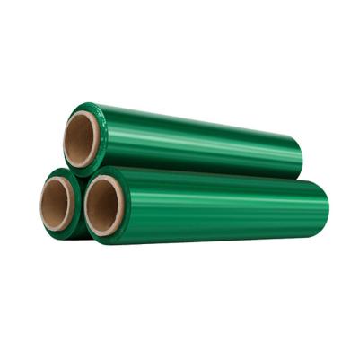 China Selling A Loss Industrial Grade Manual Plastic Moisture Proof Roll Colored Stretch Film Green for sale