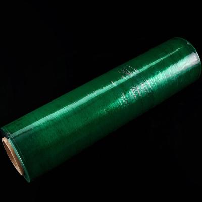 China Bulk buy industrial grade moisture proof roll colored green pe plastic stretch film for sale