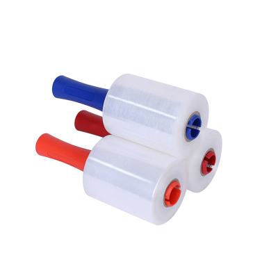 China Free Sample Moisture Proof PE Molding Grip Colored Plastic Shrink Wrap Stretch Film for sale