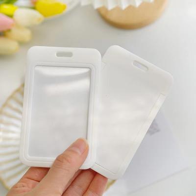 China Fashion Universal Design High Quality Custom Plastic Business ID Card Holder Business Card Holders for sale