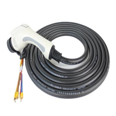 中国 Resistant to cold/UV/water/oil fast delivery type 2 to type 2 three phase 32A EV charging cable 5 meters 販売のため