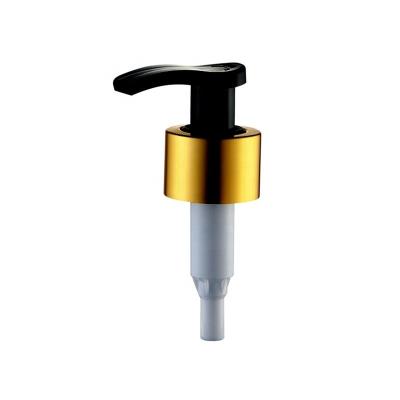 China Spill No 24/410 28/410 Screw Cosmetic Hand Wash Pump, Hand Wash Bottle Pump with Aluminum Gold and Sliver Color for sale