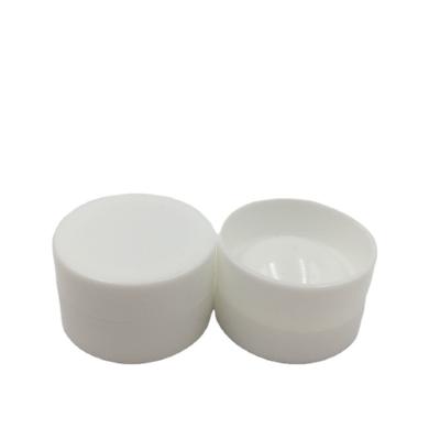 China Personal White Empty Plastic Cosmetic Jar Container Makeup Packaging 5g PP Skin Care Cream Packaging Jar For Free Sample for sale