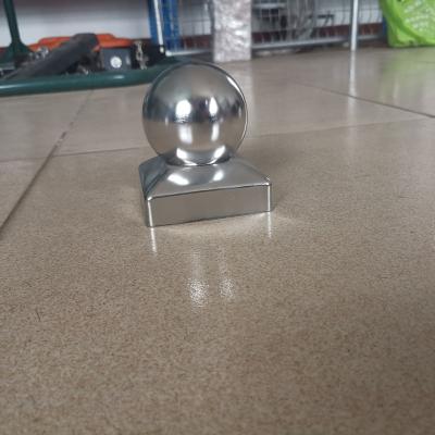 China Easily Assembled Fence Maker Metal Ball Post Cap Galvanized for sale