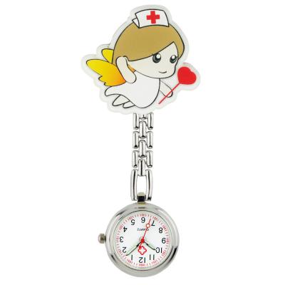 China Wholesale Cartoon nurse pocket watch nurse chest watch clip quartz watch for sale