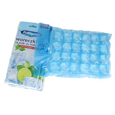 China Hot Selling Disposable Freezer Bags Disposable Plastic Ice Cube Bag for sale