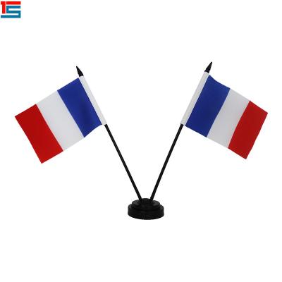 China Custom Printing Different Health Care Institutes Polyester Country Negotiation Flag France Flag For Office Decoration for sale