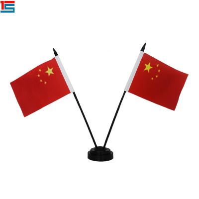 China Custom Printing Different Health Care Institutes Polyester Country Negotiation Flag China Flag For Office Decoration for sale