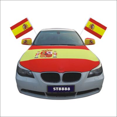 China Sports Football Fan All Spain Different Flag Country Car Side Mirror Cover Elastic Flag For Soccer Fans Car Decoration for sale