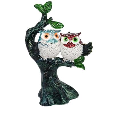 China Decoration Macaw Enamel Trinket Jewelry Box Owl Gifts for sale