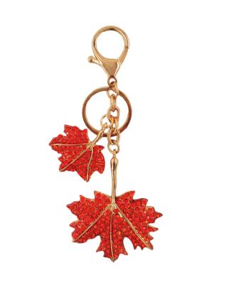 China Decoration Metal Maple Leaves Amazon Hot Key Chain for sale