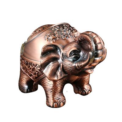 China Elephant Zinc Alloy Ashtray Best Decoration Metal Gift For Home Gifts for sale