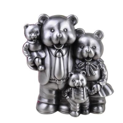 China Decoration bear family piggy bank for gifts for sale