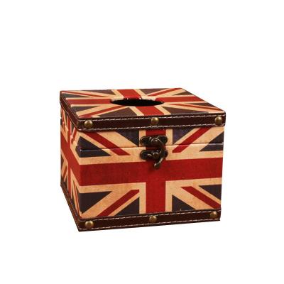 China Decoration Towel Holder Box England Flag For Home Decoration for sale